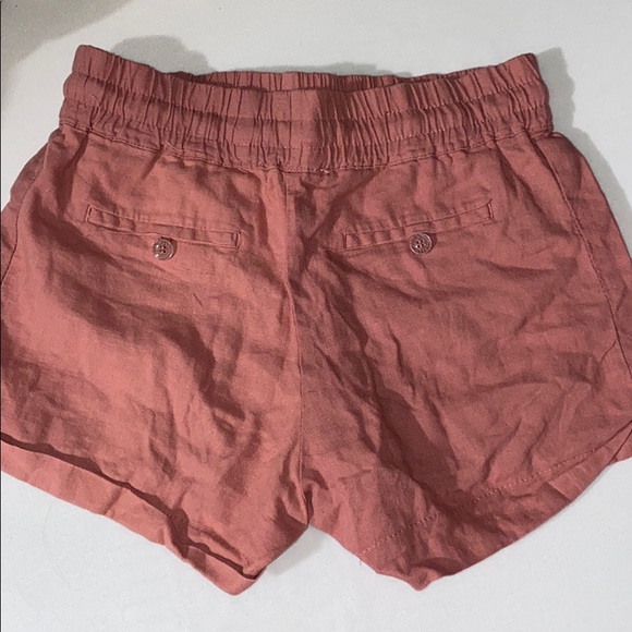 Dusty rose linen shorts - Picture 4 of 4